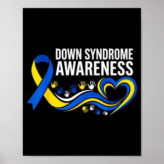 Poster Laço de conscientização da síndrome de Down Inclus