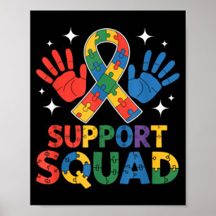 Poster Laço de Conscientização do Autismo da Equipe de Ap