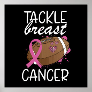 Poster Laço de Conscientização do Câncer de Mama Tackle C