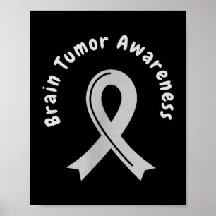 Poster Laço de conscientização do tumor cerebral em maio