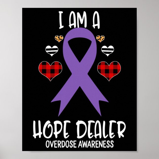 Poster Laço de Conscientização sobre Overdose Eu Sou um R (Frente)