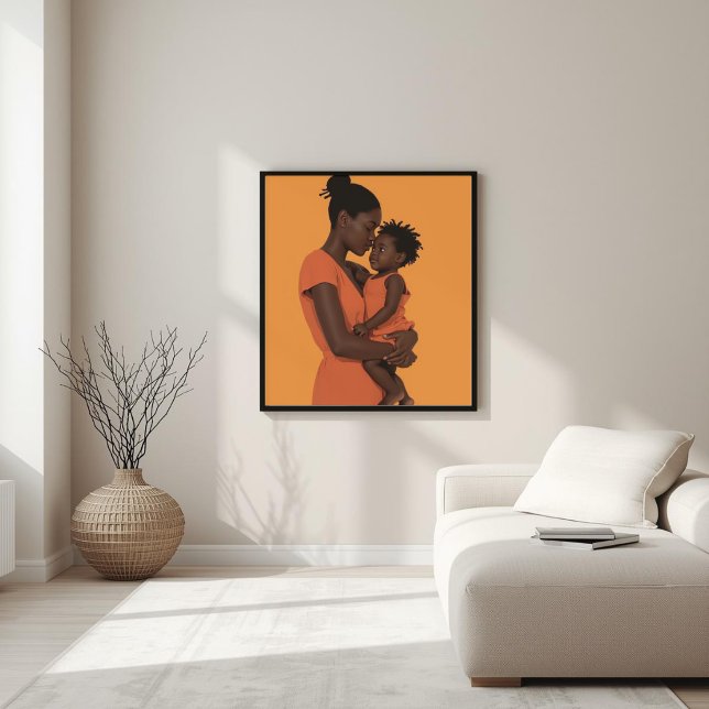 Poster Laço Imperfeito – Mãe e Filho Minimalista XI (Criador carregado)