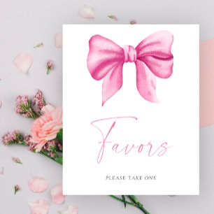 Poster Laço rosa - Cartaz de Favors