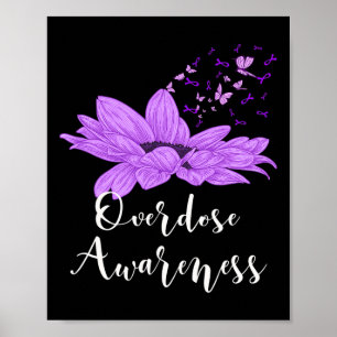 Poster Laço Roxo Borboleta Girassol Superlotação Conscien