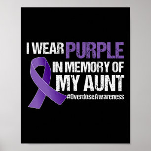 Poster Laço Roxo de Conscientização sobre Superose em Mem
