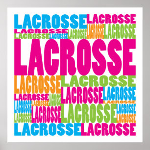 Pôster Lacrosse colorido
