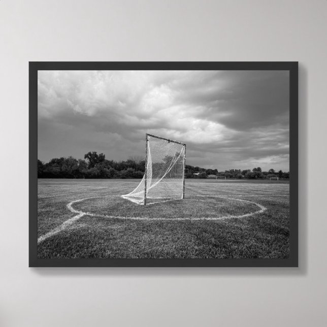 Poster Lacrosse Goal Field Black and White (Criador carregado)
