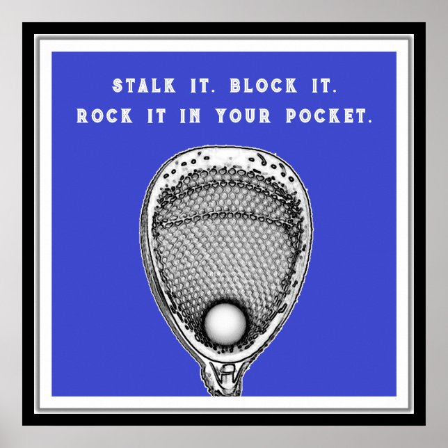 Poster Lacrosse Goalie (Frente)