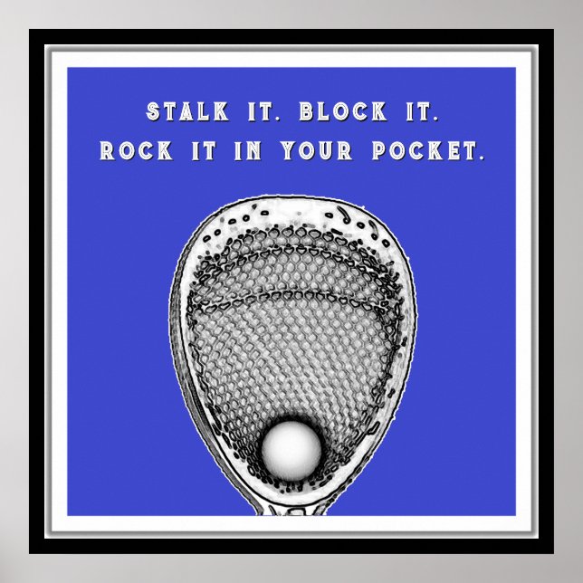 Poster Lacrosse Goalie (Frente)