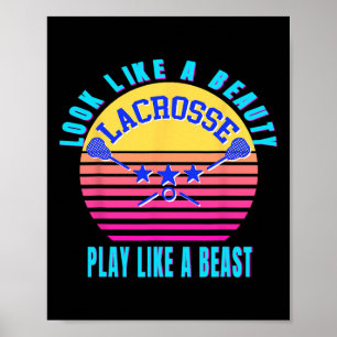 Poster Lacrosse Goalie Girl Shirt Engraçada Garota de pre