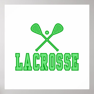 Poster Lacrosse Green