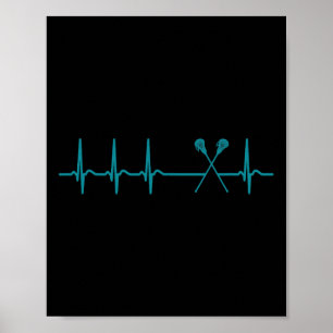 Poster Lacrosse Heart - Legal Campeão de Equipes de Jogad