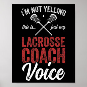 Poster Lacrosse LAX American Flag