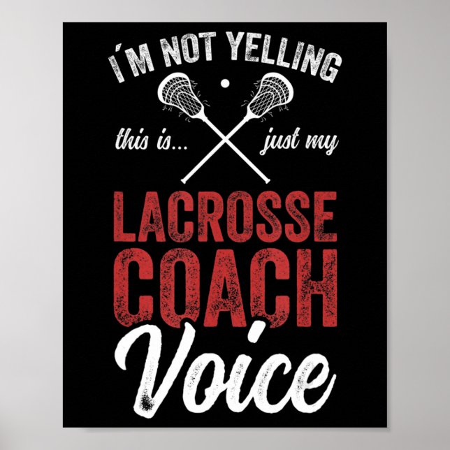 Poster Lacrosse LAX American Flag  (Frente)