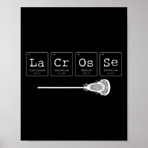 Poster Lacrosse - Mesa Periódica De Elementos Química 1