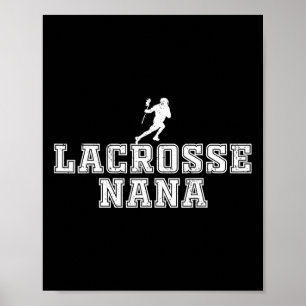 Poster Lacrosse Nana Legal Lax Avó esportes vovó
