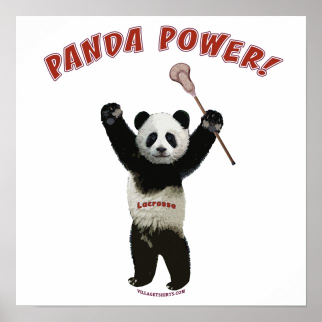 Poster Lacrosse Panda Power (Frente)