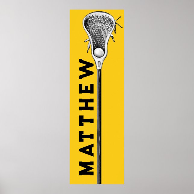 Poster lacrosse personalizada (Frente)