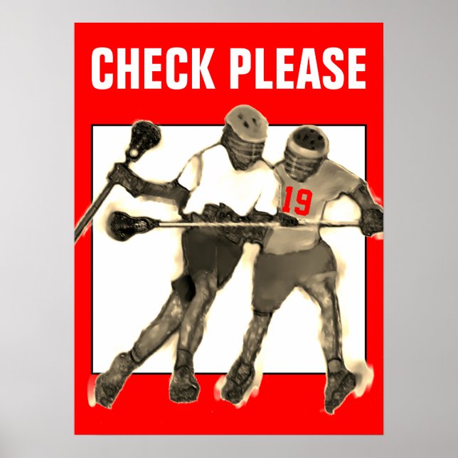 Poster Lacrosse Personalizado (Frente)