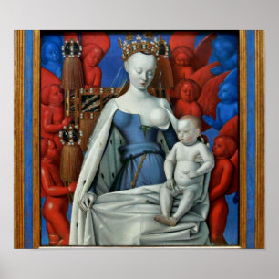 Poster Lactans de Jean Fouquet - de Madonna