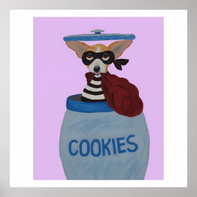 Poster Ladra de Biscoitos Chihuahua (Frente)