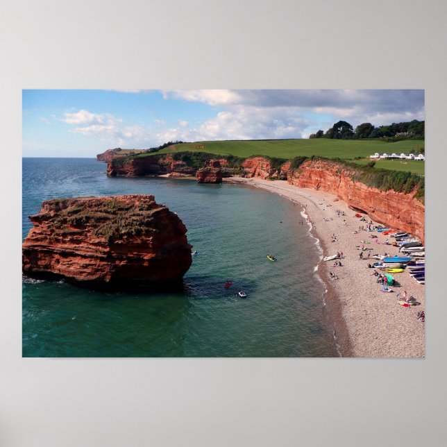 Poster Ladram Bay Jurassic Coast Devon (Frente)