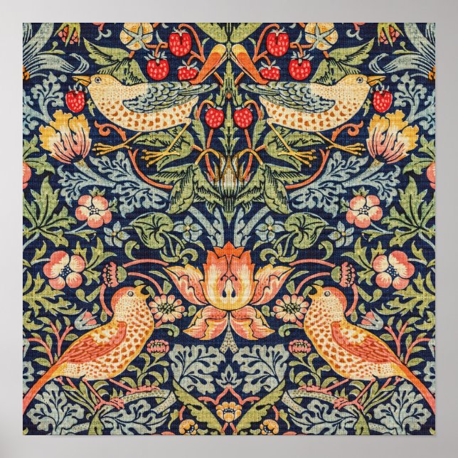 Poster Ladrão de Morango William Morris (Frente)