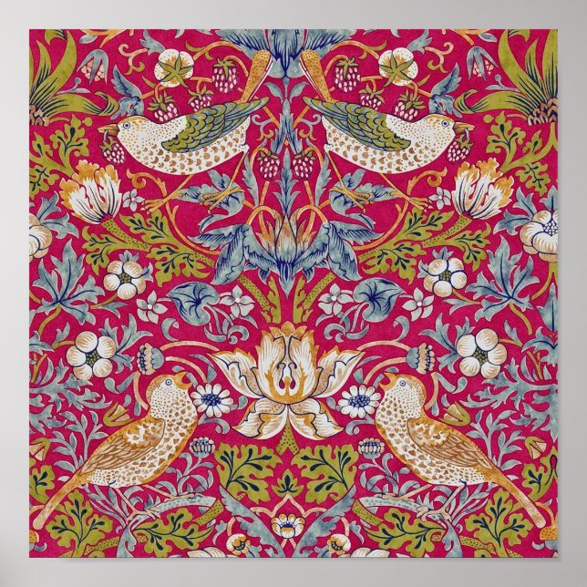 Poster Ladrão de Morango, William Morris (Frente)