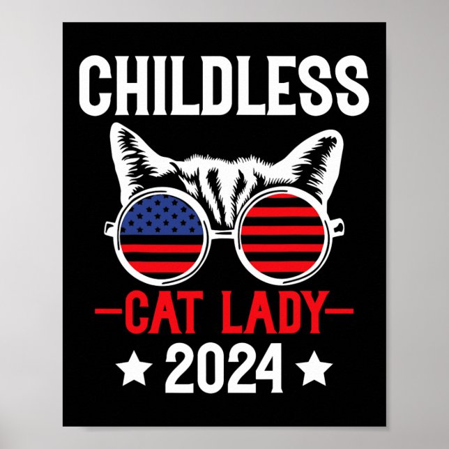 Poster Lady 2024 Engraçado Eleições Políticas Democrata 5 (Frente)