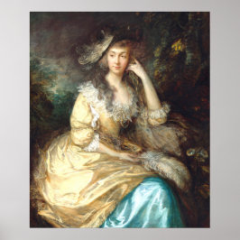 Poster Lady de Dunstanville Thomas Gainsborough Fine Art