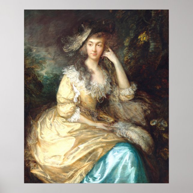 Poster Lady de Dunstanville Thomas Gainsborough Fine Art (Frente)