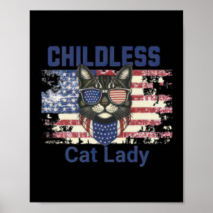 Poster Lady Gato Vota Para Mulheres