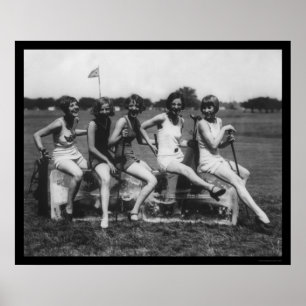 Pôster Lady Golfers Love Ice 1926