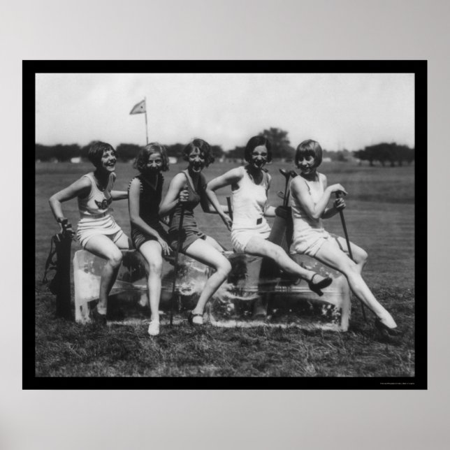 Pôster Lady Golfers Love Ice 1926 (Frente)