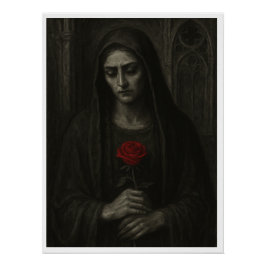 Pôster Lady in Mourning Gothic Poster
