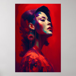 Poster Lady In Red