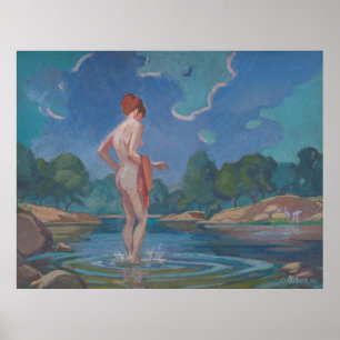 Poster Lady in Wading - Kulhanek (1975)