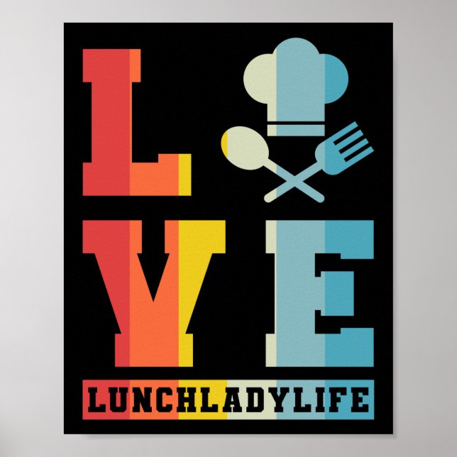 Poster Lady LoVeLunchladylife Dama do almoço (Frente)