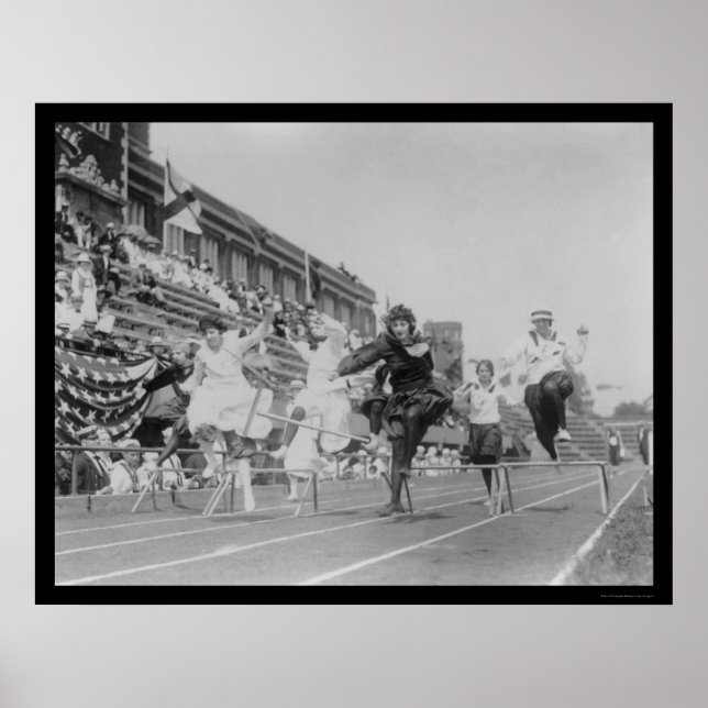 Poster Lady Low Hurdle Race em Washington, DC 1922 (Frente)