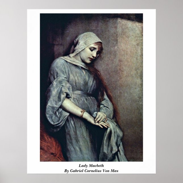 Pôster Lady Macbeth Por Gabriel Cornelius Von Max (Frente)