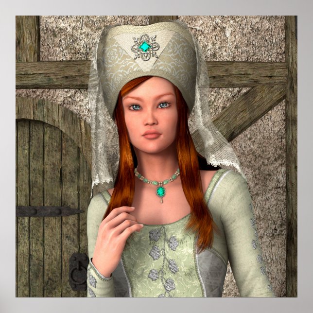 Pôster Lady Medieval (Frente)