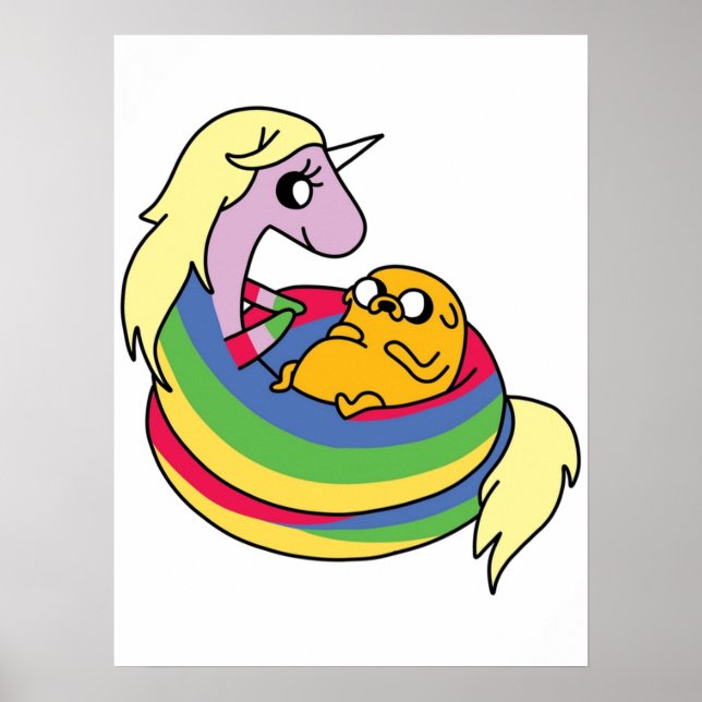 Poster Lady Rainicorn e Jake (Frente)