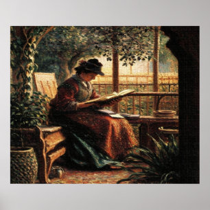 Poster Lady Reading