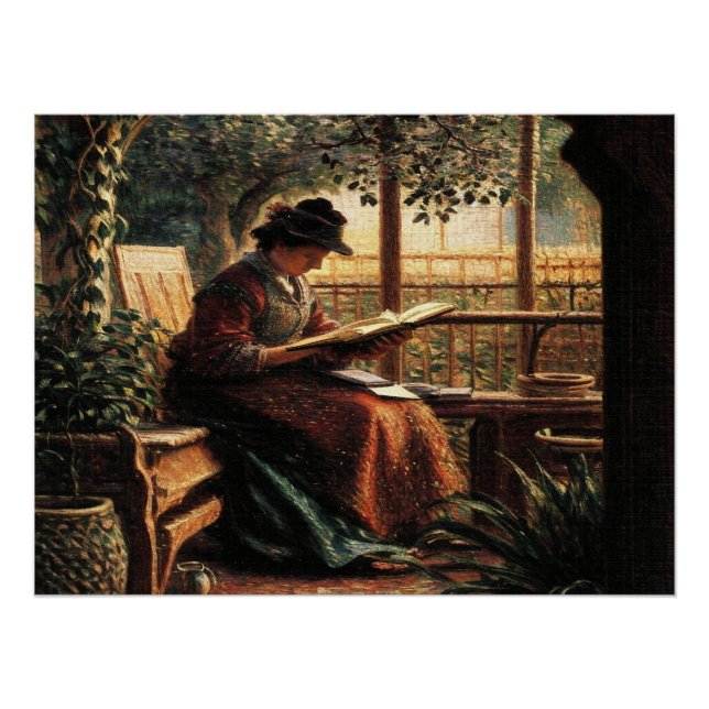 Pôster Lady Reading (Frente)