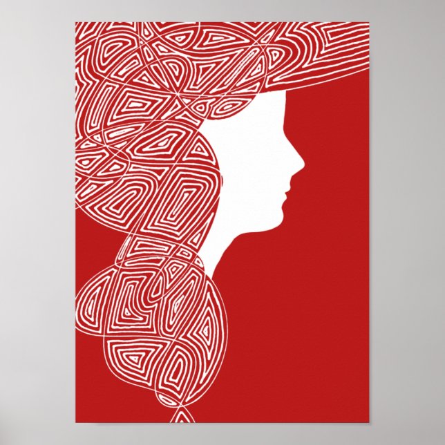 Pôster Lady Red (Frente)