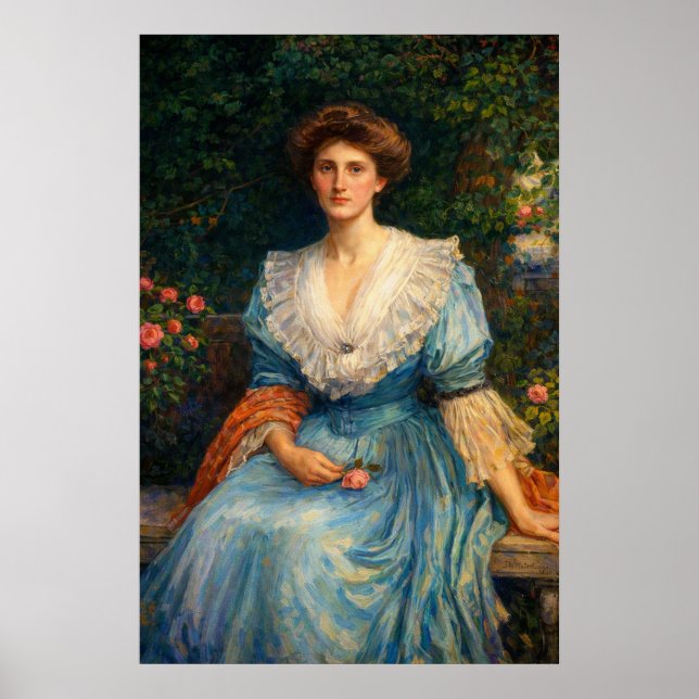 Poster Lady Violet Henderson by John William Waterhouse (Frente)