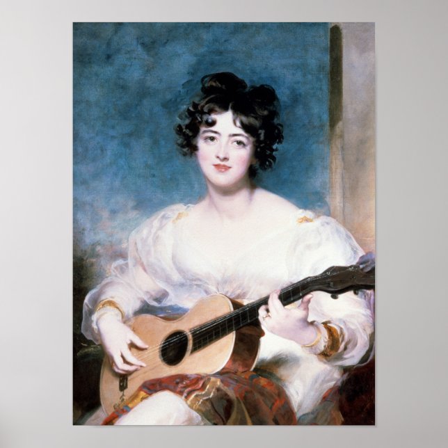 Pôster Lady Wallscourt, 1825 (Frente)