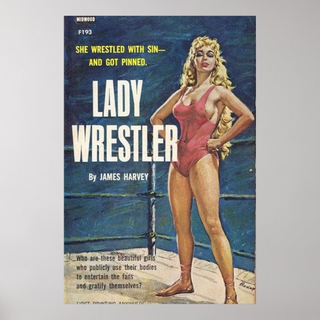 Poster Lady Wrestler (Frente)