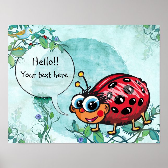Pôster LadyBug Bonita (Frente)