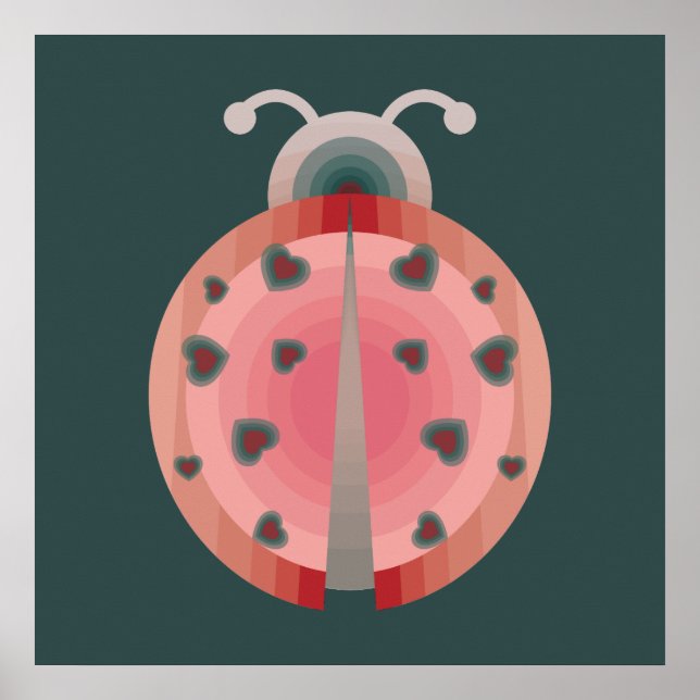 Pôster ladybug love (Frente)